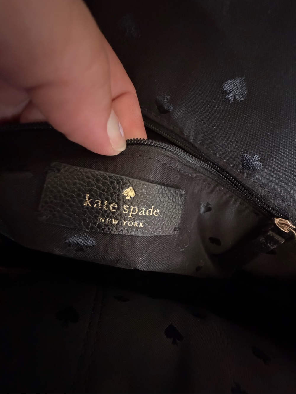 kate spade Black Leather Dome Satchel with Crossbody Strap - Picture 7 of 8